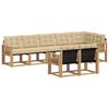 vidaXL Ensemble de canap&eacute;s d'ext&eacute;rieur 8 pcs Blanc et Beige