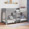 vidaXL Lit Superpos&eacute; pour Enfants Gris Sonoma 100 x 190 cm