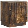 vidaXL Table de chevet Ch&ecirc;ne fum&eacute; 43 x 34,5 x 47 cm Bois d'ing&eacute;nierie