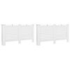 vidaXL Cache-radiateurs 2 pcs Blanc 152x19x81,5 cm MDF