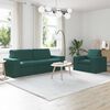 vidaXL Canap&eacute; 2 pcs Vert fonc&eacute; 182 x 80 x 82 cm tissu