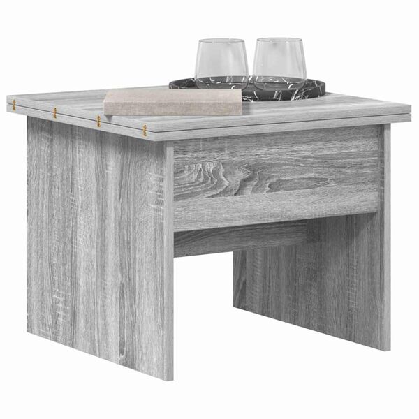vidaXL Table basse Gris Sonoma 55 x 54,5 x 45 cm Bois d'ingénierie