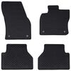 vidaXL Tapis de voiture 4 pcs Noir Adapt&eacute; pour VW CADDY 2020-