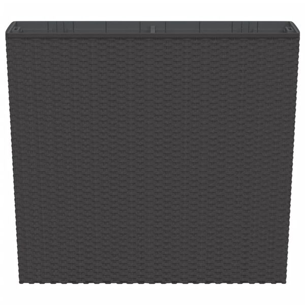 vidaXL Jardini&egrave;re et int&eacute;rieur amovible marron 12 /44 L rotin PP