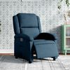 vidaXL Fauteuil inclinable &eacute;lectrique bleu velours