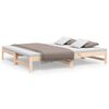 vidaXL Lit coulissant 75x190 cm Bois de pin massif