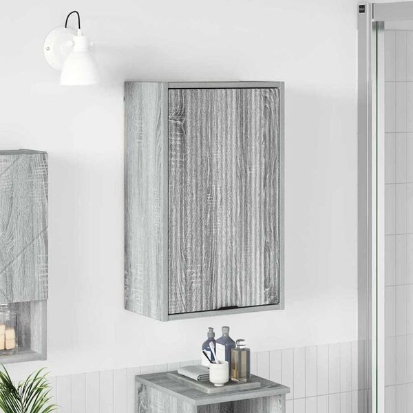 vidaXL Cabinet de salle de bain Gris Sonoma 39 x 23,5 x 65 cm