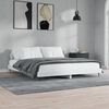 vidaXL Cadre de lit sans matelas blanc 140x200 cm bois d'ing&eacute;nierie