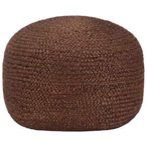 vidaXL Pouf fait &agrave; la main Marron 40 x 45 cm Jute