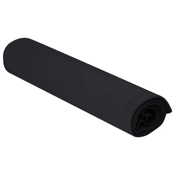 vidaXL Serviettes de sport 2 pcs Noir 100 x 50 cm