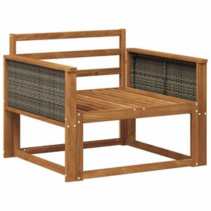 vidaXL Sofa de milieu ext&eacute;rieur Bois d'Acacia Massif Naturel