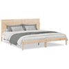 vidaXL Cadre de lit extra long sans matelas 180x220 cm bois massif