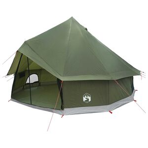 vidaXL Tente Tipi Vert olive 300 x 300 x 200 cm Polyester et Acier