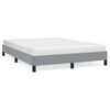vidaXL Cadre de lit gris clair 152x203 cm tissu