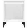 vidaXL Table de chevet Blanc 40x35x50 cm