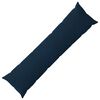 vidaXL Housse de coussin HEERLEN Bleu 40 x 145 cm Fleece en microfibre