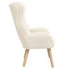 vidaXL fauteuil Cr&egrave;me 69 x 74 x 93 cm Tissu Sherpa