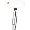 vidaXL Lampe suspendue industrielle Blanc Rond 32 cm E27 Manguier