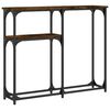 vidaXL Table console ch&ecirc;ne fum&eacute; 90x22,5x75 cm bois d'ing&eacute;nierie