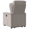 vidaXL Fauteuil inclinable taupe tissu