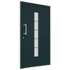vidaXL Porte d'entr&eacute;e Aluminium et PVC Anthracite 100x210 cm