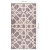 vidaXL Tapis de couloir Marron 80x200 cm