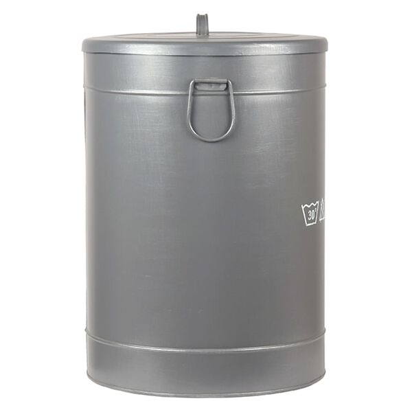 LABEL51 Panier &agrave; linge 40x40x58 cm L Gris antique