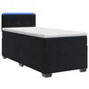 vidaXL Lit de box spring avec matelas et LED Noir 100 x 200 cm Velours