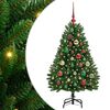 vidaXL Sapin de Noël artificiel avec 150 LED Vert 120 cm PVC et métal