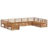 vidaXL Ensembles de canap&eacute;s 9 pcs Naturel Bois d'Acacia Massif