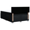 vidaXL Sommier &agrave; lattes de lit avec matelas Noir 160x200 cm Tissu