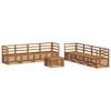 vidaXL Ensemble de canap&eacute;s d'ext&eacute;rieur 9 pc Naturel