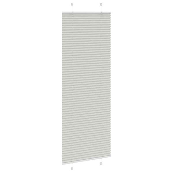 vidaXL Store pliss&eacute; gris clair 70x200 cm largeur du tissu 69,4 cm