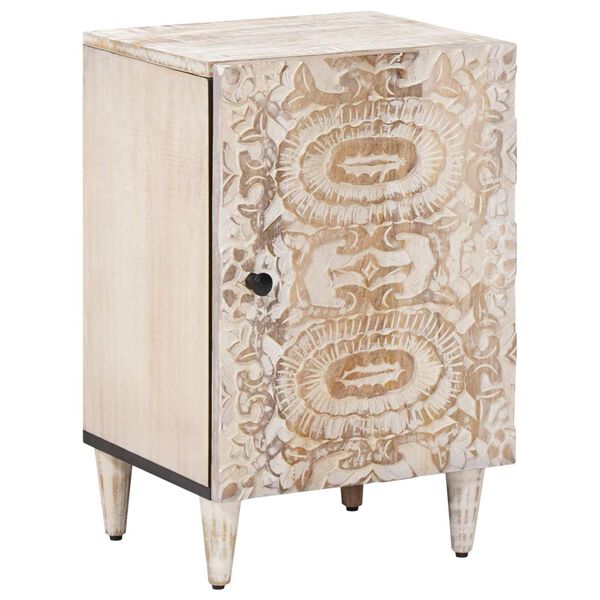 vidaXL Armoire de salle de bain avec stockage Blanc 38 x 33,5 x 58 cm