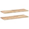vidaXL &Eacute;tag&egrave;res flottantes 2 pcs 100x30x2 cm acacia massif non trait&eacute;