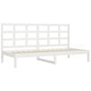vidaXL Lit de jour sans matelas blanc 80x200 cm bois de pin massif