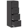 vidaXL Cabinet de Dossier avec tiroir 2 pcs Noir 44 x 50 x 106.5 cm