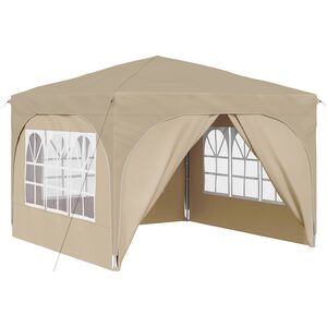 vidaXL Tente de f&ecirc;te pop-up 290 x 290 x 245 cm Cr&egrave;me