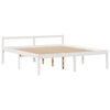 vidaXL Lit biblioth&egrave;que sans matelas blanc 180x200 cm bois pin massif