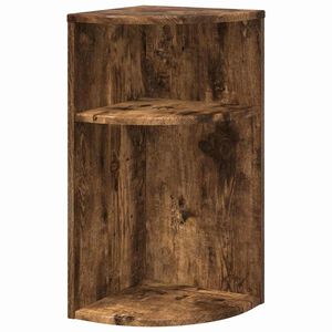 vidaXL Table d'appoint Ch&ecirc;ne fum&eacute; 29,6 x 29,6 x 60 cm