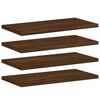vidaXL &Eacute;tag&egrave;res murales 4 pcs ch&ecirc;ne marron 40x20x1,5cm bois ing&eacute;nierie