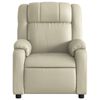 vidaXL Fauteuil inclinable Cr&egrave;me Similicuir