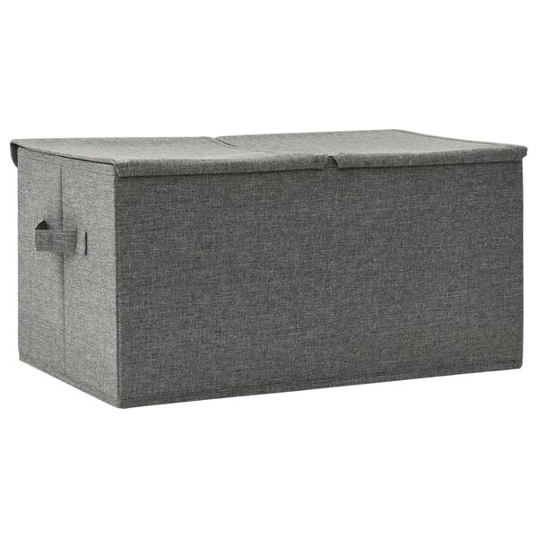 vidaXL Boîte de rangement Tissu 50x30x25 cm Anthracite