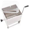 vidaXL M&eacute;langeur de viande avec bo&icirc;te de vitesse Argent&eacute; Inox