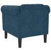 vidaXL Fauteuil bleu velours