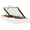 vidaXL Lit avec rangement et matelas Blanc pur 90 x 190 cm Simili cuir