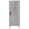 vidaXL Buffet haut Sonoma gris 34,5x34x180 cm Bois d'ing&eacute;nierie
