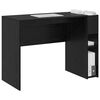 vidaXL Bureau Ch&ecirc;ne noir 109 x 50 x 78 cm Bois d'ing&eacute;nierie