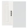 vidaXL Armoire murale d'angle de cuisine Kalmar blanc brillant