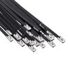 vidaXL Attache de c&acirc;ble 25 pc 4,6 x 200 mm Noir
